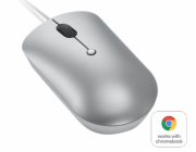 Lenovo myš CONS 540 USB-C kabelová kompaktní - stříbrná (Cloud Grey)
