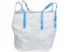 Pytel BigBag TOF4, 90x90x120 cm, PP, 4 uši, bílý, s ploch...