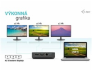 i-tec USB-C HDMI + Dual DP Docking Station + PD 100 W + Universal Charger 112 W