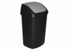 Koš Curver® SWING BIN, 50 lit., 34x40.6x66.8 cm, černý/si...