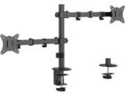Gembird MA-D2-03 Nastavitelné dvojité rameno monitoru na stůl, 17”-32”, černé