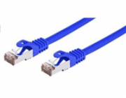 C-TECH kabel patchcord Cat6, FTP, modrý, 1m