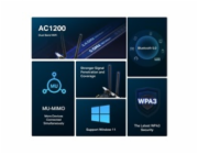 MERCUSYS MA30E WiFi5 PCIe adapter (AC1200,2,4GHz/5GHz,Bluetooth5.0)