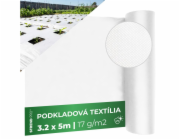 Textilie netkaná 3,2x5 m bílá (17 g/m2)