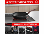 Pánev Wok 28 cm MagicHome Black Marble Line