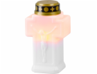 Svíčka hřbitovní LED bateriová 15 cm kříž bílá MagicHome ...