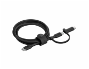 Belkin BOOST CHARGE™ PRO 2v1 USB-C a Lightning kabel, 1,5m, černý - odolný