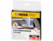 Páska Strend Pro, 25 mm, L-5 m, lepicí, protiskluzová, extra odolná, černá