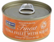 FISH4CATS Tuna fillet with squid - mokré krmivo pro kočky - 70g