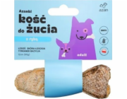 AZANKI Kost s lososem ve slupce lososa s tymiánem a bazalkou ve tvaru ryby - pochoutka pro psa - 12 cm
