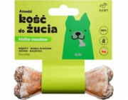 AZANKI Kost s hmyzem a ostružinou S/M - pochoutka pro psa - 12 cm