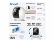 TP-Link Tapo C222 domácí-indoor kamera, (4MP, 2K QHD 1440p, IR 12m, WiFi, 1x100Mb/s, micro SD card)