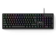 C-TECH Klávesnice Riven, Drátová USB, černá