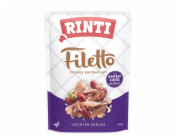 RINTI Filetto Duck fillet with duck hearts - vlhké krmivo pro psy - 100g