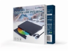GEMBIRD externí mechanika DVD, USB-C, černá