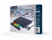 GEMBIRD externí mechanika DVD, USB-C, černá