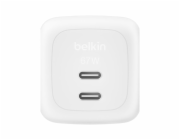 Belkin Charger Dual USB-C 67W  PD + PPS , white      WCH020kqWH