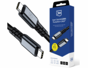 3mk kabel Hyper Cable N-SERIES Thunderbolt 4 1m 48V/5A 40Gb/s 240W 8K60Hz PD3.1 černý