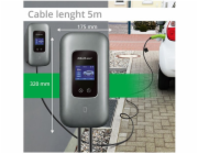 Qoltec Nabíjecí stanice pro elektromobily a hybridy | 3fázová | 22kW | 32A | Wi-Fi | LCD | RFID | TUYA | 5m