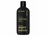 Attitude Super Leaves Men, šampon a kondicionér 2 v 1 pro muže, objem - jantar a citrusy, 415 ml