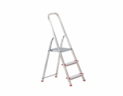 Schůdky ALVE EUROSTYL HOBBY 2913A, 3stupňové, červené, 130 cm, nosnost 120 kg