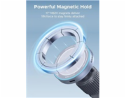 UGREEN magnetická bezdrátová nabíječka do auta MagFlow Qi2 25W, MagSafe, stříbrná
