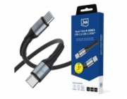 3mk Hyper Cable N-SERIES C to C 1m PD 3.0 QC 3.0 48V/5A 240W Black