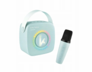 Atmosphera Bluetooth reproduktor s karaoke mikrofonem 2 v 1 pro děti Kiddoboo Kidsvoice Junior / Kbt3blu / modrý