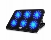 Strado Chladicí podložka , chladicí podložka na notebook, LED, 15-18" s regulací chlazení, tichá, černá