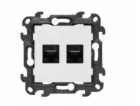 Kontakt-Simon Simon 24 Dvojitá počítačová zásuvka RJ45 ka...