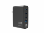 Gembird Nabíječka Rychlá nabíječka GEMBIRD GaN 4x USB 3xU...