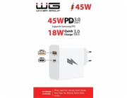 WG - Bezdrátová nabíječka do auta WG 32, 15W, s elektrickou přísavkou, černá