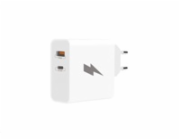 WG - Síťová nabíječka 2x USB, 1x USB-C PD 45 W + 1x USB-A QC3.0 18 W, bílá