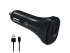 WG - Autonabíječka 2x USB, Quick Charge 3.0 5,4 A, + kabe...