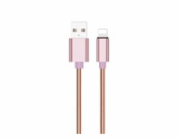 WG - Datový kabel Lightning na USB-A, 1 metr, růžová