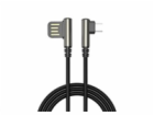 WG - Datový kabel Micro USB na USB-A, 1 metr, 90 stupňů z...