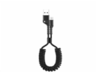 WG - Datový kabel Micro USB na USB-A, 1 metr, kroucený, č...
