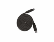WG - Datový kabel Type-C na Type-C, 1 metr, 5 A, 240 W, magnetický samonavíjecí, černá