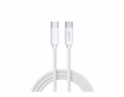 WG - Datový kabel Type-C na Type-C, 1 metr, 3 A, bílá
