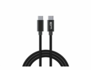 WG - Datový kabel Type-C na Type-C, 20 cm, 3 A, černá