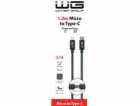 WG - Datový kabel Type-C (male) na Micro USB (male), 1 me...