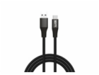 WG - Datový kabel Type-C na USB-A, 2 metry, 3 A, černá