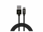 WG - Datový kabel Type-C na USB-A, 50 cm, černá