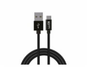 WG - Datový kabel Type-C na USB-A, 50 cm, černá
