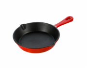 Litinová pánev GRAND FEU FRYP25R, O25 cm, červená