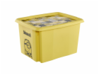 KEEEPER Úložný box s víkem, 30 l, žlutý, 45 x 35 x 27 cm