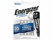 Baterie lithiová AAA R03 1,5V ENERGIZER Ultimate 4ks / blistr
