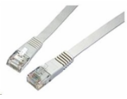 SOLARIX patch kabel plochý CAT6 UTP LSOH 0,5m šedý