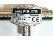 PremiumCord TV antenní slučovač-rozbočovač IEC 75 Ohm 1xM-2xF