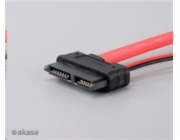 AKASA kabel SATA kombinovany kabel pro připojení slim DVD a BR mechanik, 40cm